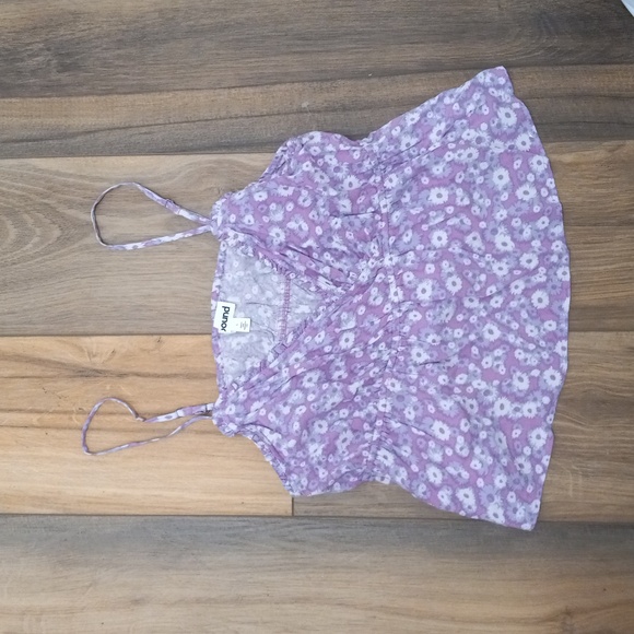 NORDSTOM Abound lavendar Purple Floral Swing Cami Like New Size Large - Picture 2 of 6